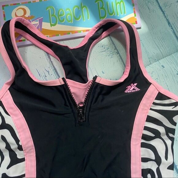ZeroXposur | Pink Zebra One Piece Swim Suit - Picture 3 of 7